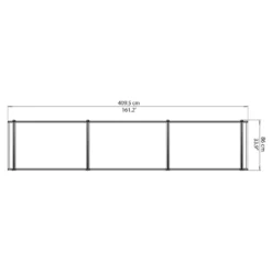 Palram - Canopia Canopy Neo 4050 Grey Twinwall -Outdoor Garden 12807430 1344832959656396