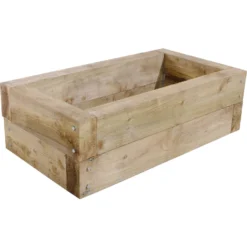 Forest Garden Wooden Sleeper Raised Bed -Outdoor Garden 12809016 7484833225680847