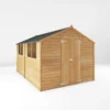Mercia 12 X 8ft Overlap Double Door Apex Shed -Outdoor Garden 12809174 1865036363896152