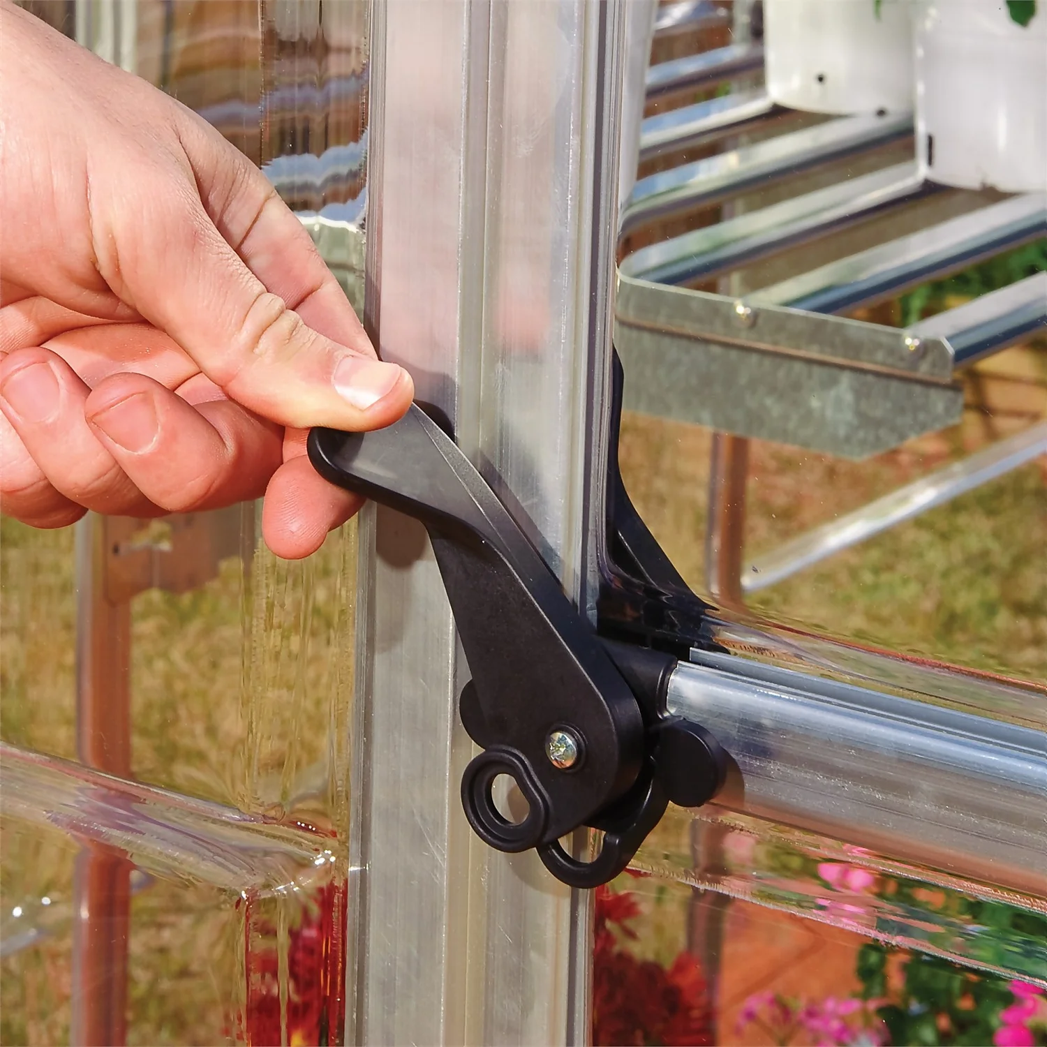 Palram 6 X 6ft Canopia Harmony Greenhouse - Silver 8 Palram 6 X 6ft Canopia Harmony Greenhouse - Silver - Image 6