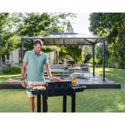 Palram - Canopia Martinique 4300 Garden Gazebo Grey Bronze 7 Palram - Canopia Martinique 4300 Garden Gazebo Grey Bronze -Outdoor Garden 12810742 5364833199013979