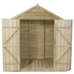7x5ft Forest Natural Timber Overlap Pent Pressure Treated Wooden Shed -Outdoor Garden 12810896 1614833194205144