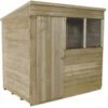 7x5ft Forest Natural Timber Overlap Pent Pressure Treated Wooden Shed -Outdoor Garden 12810896 9964831947553803