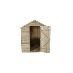 8x6ft Forest Natural Timber Overlap Apex Pressure Treated Wooden Shed -Outdoor Garden 12810904 6314845600274914