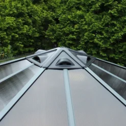 Palram - Canopia Monaco Hexagonal Garden Gazebo Grey -Outdoor Garden 12810973 1374924173003792