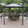 Palram - Canopia Monaco Hexagonal Garden Gazebo Grey 1 Palram - Canopia Monaco Hexagonal Garden Gazebo Grey -Outdoor Garden 12810973 1864924172689461