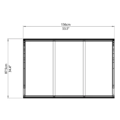 Palram - Canopia Canopy Venus 1350 Clear -Outdoor Garden 12810976 4564833200882271