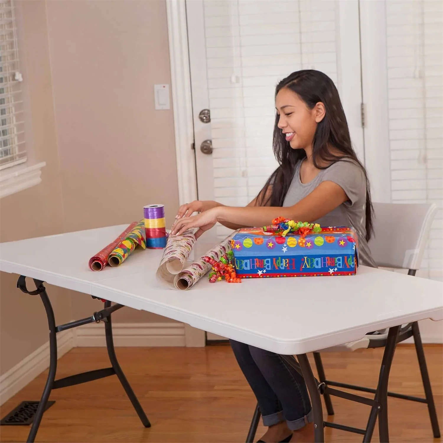 Lifetime Seasonal Folding Party Trestle Table - 1.83m / 6ft 5 Lifetime Seasonal Folding Party Trestle Table - 1.83m / 6ft - Image 3