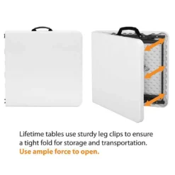 Lifetime Seasonal Party Trestle Folding Table - 1.22m / 4ft -Outdoor Garden 12813151 1924913634483522