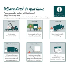 Stylish Fountains Bustling Waters Including LED Lights -Outdoor Garden 12814089 5924957312279137