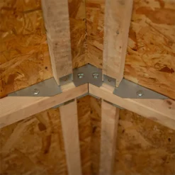 Forest 8 X 6ft Overlap Pressure Treated Apex Shed - Double Door - Incl. Installation -Outdoor Garden 12814912 1354832992505646