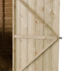 7x5ft Forest Wooden Overlap Pressure Treated Pent Shed -incl. Installation -Outdoor Garden 12815049 1374845698165262