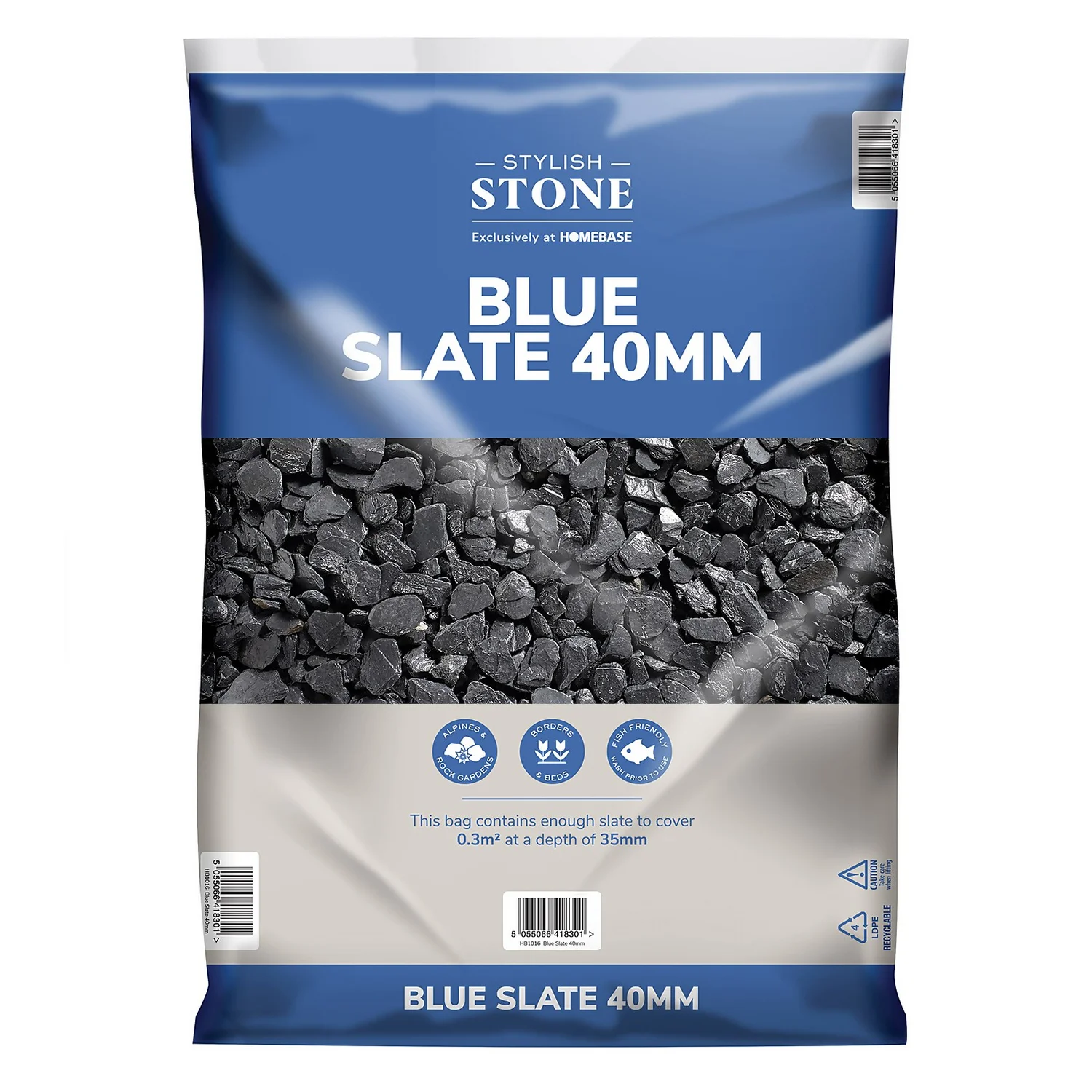 Stylish Stone Blue Slate 40mm - Large Pack - 19kg 5 Stylish Stone Blue Slate 40mm - Large Pack - 19kg - Image 3