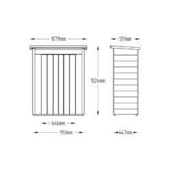 Forest (Installation Included) Wooden Pentagonal Garden Store -Outdoor Garden 12815192 1924833198820263