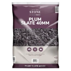 Stylish Stone Plum Slate 40mm - Large Pack - 19kg -Outdoor Garden 12815204 5194902949043271