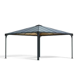 Palram - Canopia Palermo 4300 Garden Gazebo Grey -Outdoor Garden 12819403 1654893347402334