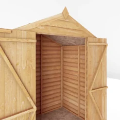 Mercia 4 X 6ft Overlap Apex Windowless Wooden Shed -Outdoor Garden 12819787 7685023716400737