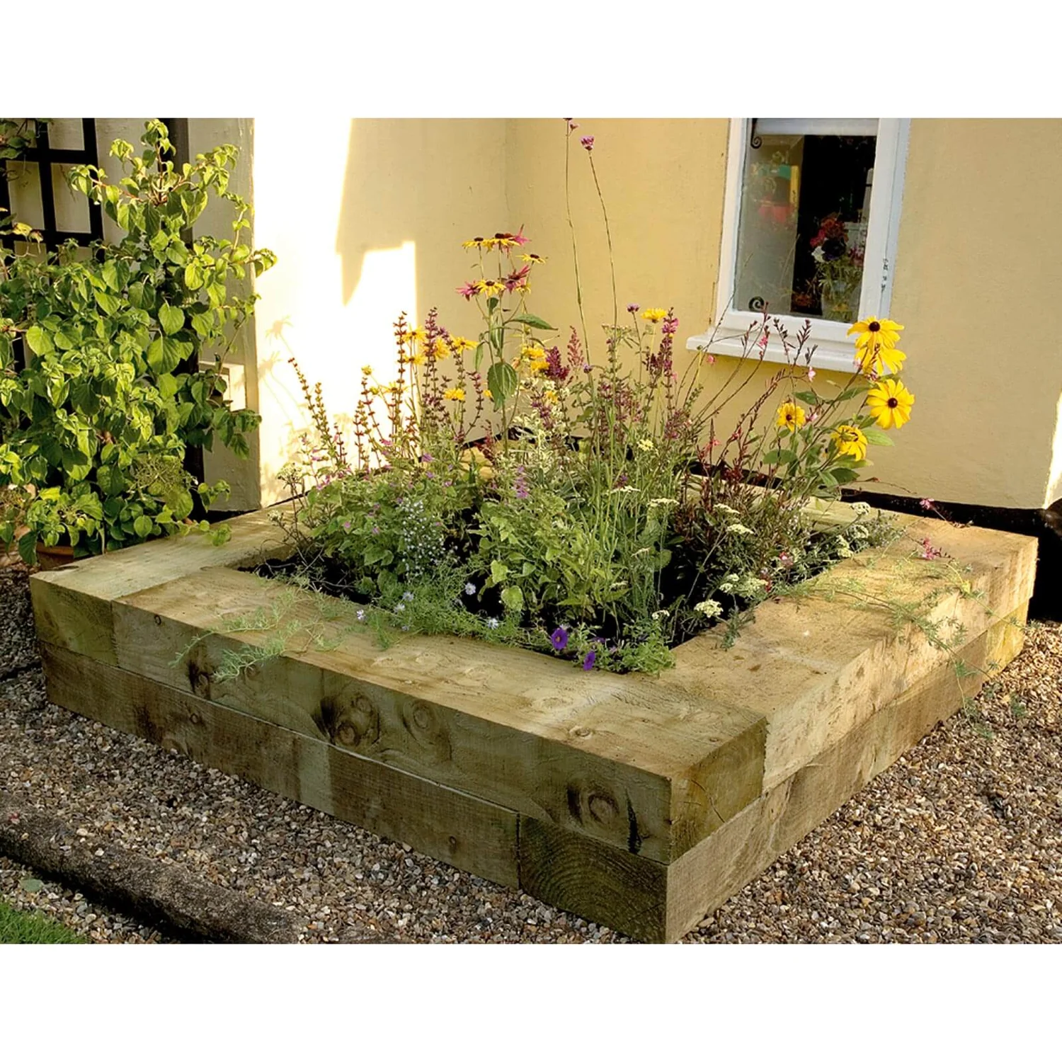 Metsa Wood Green Softwood Sleeper - 2.4m X 200 X 100mm 3 Metsa Wood Green Softwood Sleeper - 2.4m X 200 X 100mm