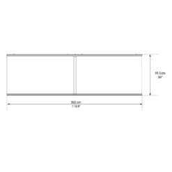 Palram - Canopia Canopy Aquila 3000 Grey Clear -Outdoor Garden 12821841 9074833200152815