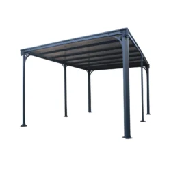 Palram - Canopia Milano 4300 Garden Gazebo Grey Bronze 11 Palram - Canopia Milano 4300 Garden Gazebo Grey Bronze -Outdoor Garden 12821928 2034833173202972