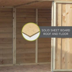 Mercia 7 X 3ft Overlap Apex Bike Shed -Outdoor Garden 12822438 6144989186550923