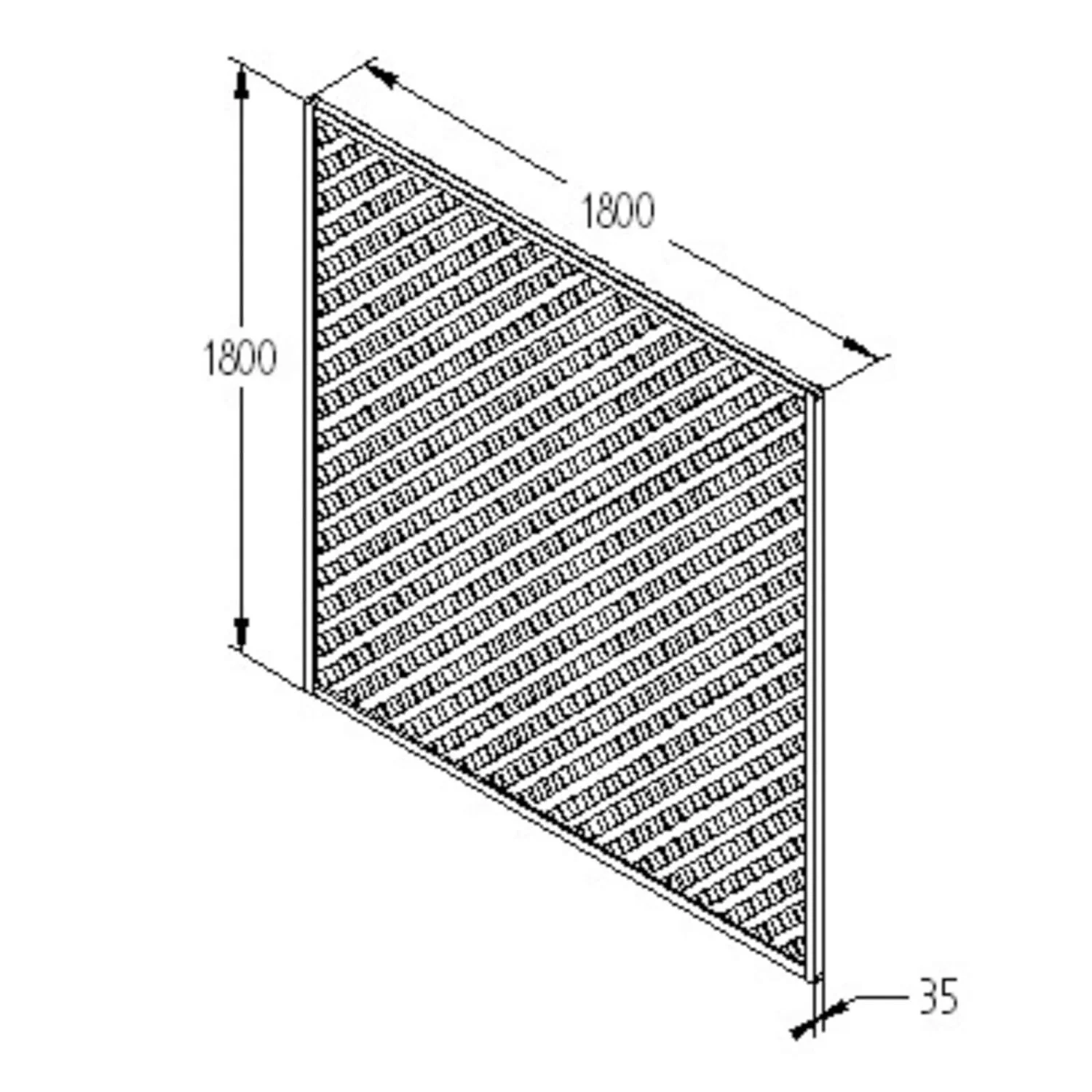 180cm Rosemore Lattice Trellis 5 Pack 7 180cm Rosemore Lattice Trellis 5 Pack - Image 5