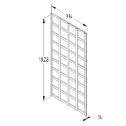 Heavy Duty Trellis - 91cm - Pack Of 5 -Outdoor Garden 12823563 5834833218557005