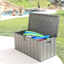 Lifetime Outdoor Plastic Storage Box 568 Litres -Outdoor Garden 12826332 1224833225619242