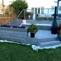 Heritage Board Composite Decking - 3 Pack - Oak - 1.12 M2 -Outdoor Garden 12830813 8764833202065237