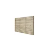 4ft Pressure Treated Contemporary Slatted Fence Panel - Pack Of 3 -Outdoor Garden 12832561 1164831909915599