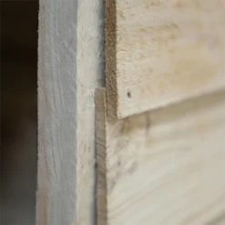 Forest 8 X 6ft Overlap Pressure Treated Apex Shed - Double Door No Windows - Incl. Installation -Outdoor Garden 12833315 1894833201948234