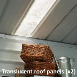 Yardmaster 10x8ft Shiplap Metal Shed -Outdoor Garden 12834219 9155040005693007