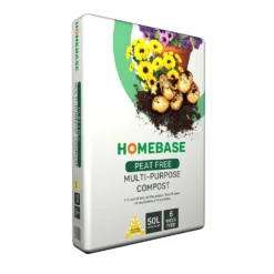 Homebase Peat Free Multi-Purpose Compost - 50L -Outdoor Garden 12834297 1645025291927822