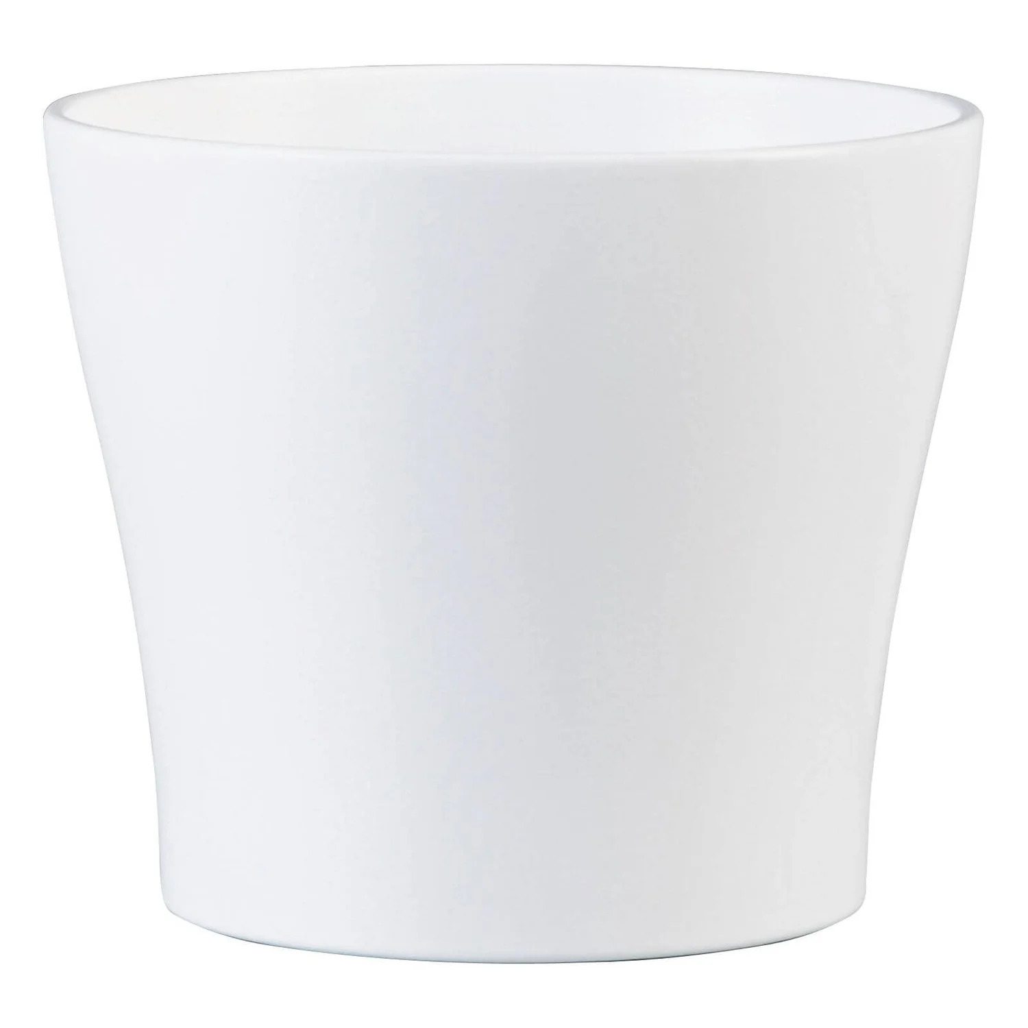 White Plant Pot - 17cm 3 White Plant Pot - 17cm