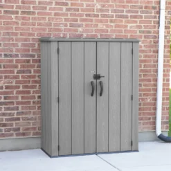 Lifetime 1500L Rough Cut Vertical Storage Cabinet -Outdoor Garden 12836581 1584833208228380