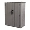 Lifetime 1500L Rough Cut Vertical Storage Cabinet -Outdoor Garden 12836581 8714831961219517