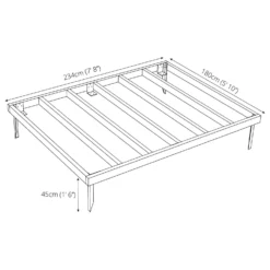 Mercia 8x6ft Pressure Treated Wooden Shed Base 13 Mercia 8x6ft Pressure Treated Wooden Shed Base -Outdoor Garden 12837858 1134833175084929