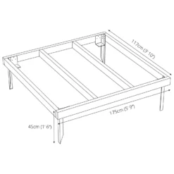 Mercia 6x4ft Pressure Treated Wooden Shed Base 17 Mercia 6x4ft Pressure Treated Wooden Shed Base -Outdoor Garden 12842215 9314833193629561