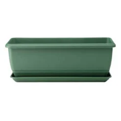 Self Watering Balconniere Troughs In Green - 50cm