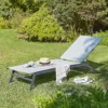 Sun Lounger With Wheels -Outdoor Garden 12881305 1744846181158023