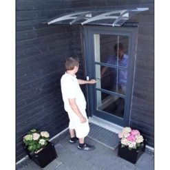 None Cambridge 1200X700 Silver Door Canopy 7 None Cambridge 1200X700 Silver Door Canopy -Outdoor Garden 12882255 2994843527512079