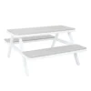 Picnic Bench - White & Grey -Outdoor Garden 12885210 1004853415247632