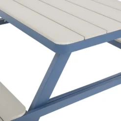 Picnic Bench - Navy & Grey -Outdoor Garden 12885211 9734853415418977