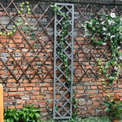 1.8m X 30cm Wooden Trellis Panel - Grey -Outdoor Garden 12885321 1465013038515617