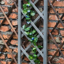 1.8m X 30cm Wooden Trellis Panel - Grey -Outdoor Garden 12885321 3515013038650902