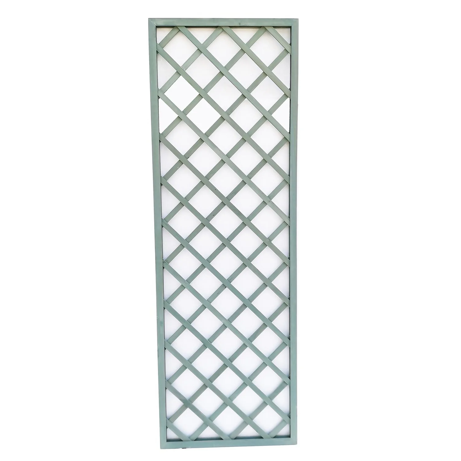 1.8m X 60cm Wooden Trellis Panel - Green 3 1.8m X 60cm Wooden Trellis Panel - Green