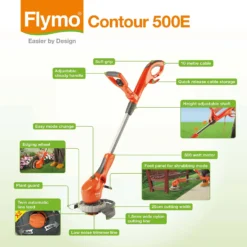 Flymo Contour Electric Grass Trimmer - 25cm -Outdoor Garden 12885912 1174856528981016