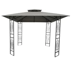 Gazebo With Ornate Panels -Outdoor Garden 12887039 3074853413999188