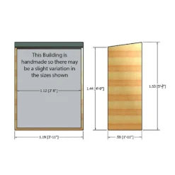 Shire Garden Store Shiplap - 4x2ft -Outdoor Garden 12887188 2024851572700855