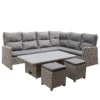 Mortimer Grey Rattan Garden Corner Sofa Set 2 Mortimer Grey Rattan Garden Corner Sofa Set -Outdoor Garden 12887790 1864843688727621